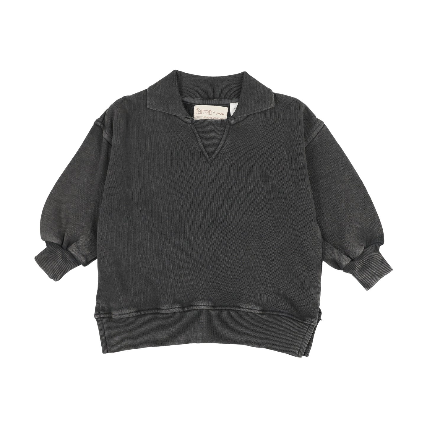 V-neck collared sweatshirt - (FAW26-T06)