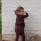 French terry overall + Mockneck onesie set (FAW25-02)