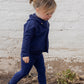 Hooded cardigan set