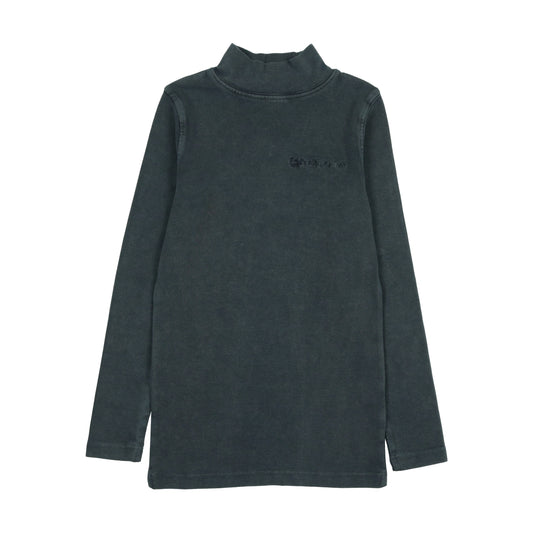 Washed Jersey Mockneck