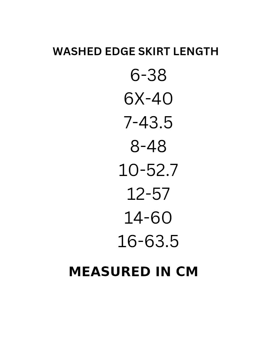 Washed Edge Skirt