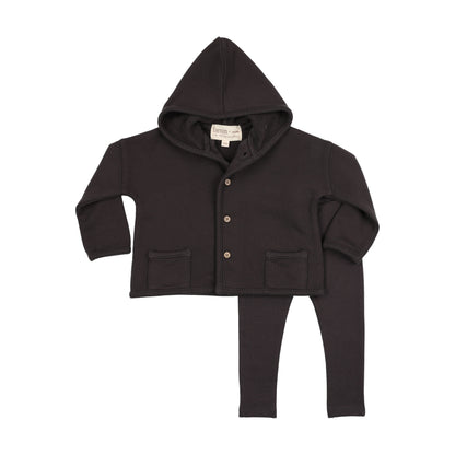 Hooded cardigan set