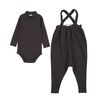 French terry overall + Mockneck onesie set (FAW25-02)
