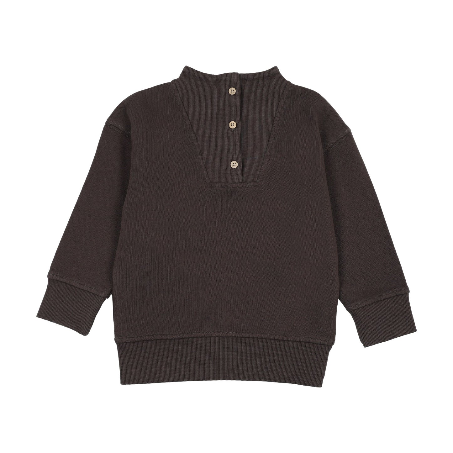 Buttoned neck sweatshirt