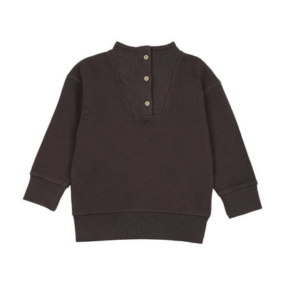 Buttoned neck sweatshirt
