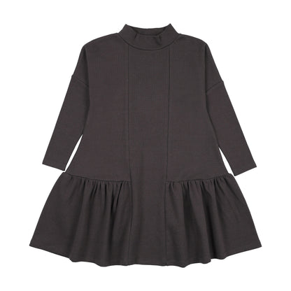 Low waisted mockneck dress