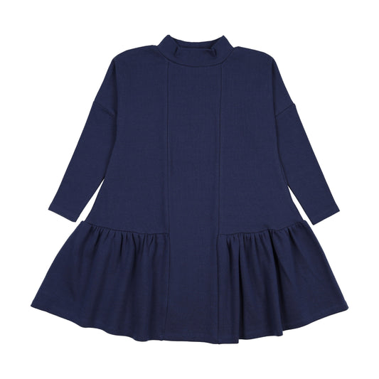 Low waisted mockneck dress