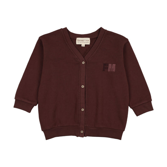 Sweatshirt cardigan