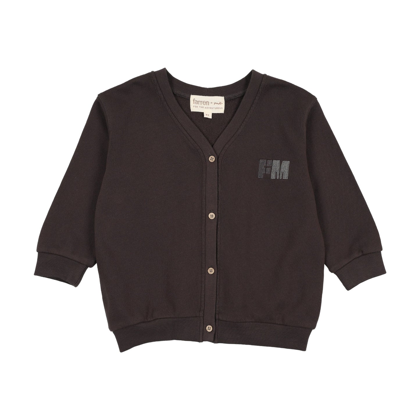 Sweatshirt cardigan
