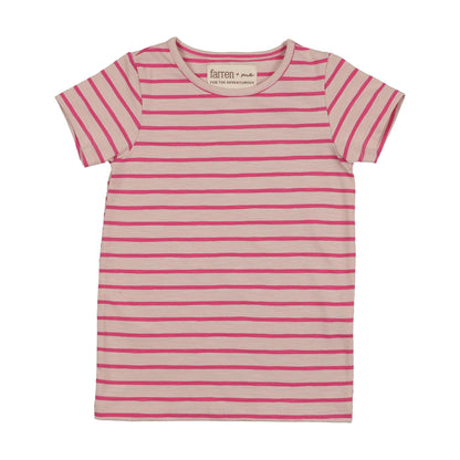 STRIPED SHORT SLEEVE T SHIRT
