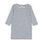 STRIPED 3/4 SLEEVE T SHIRT