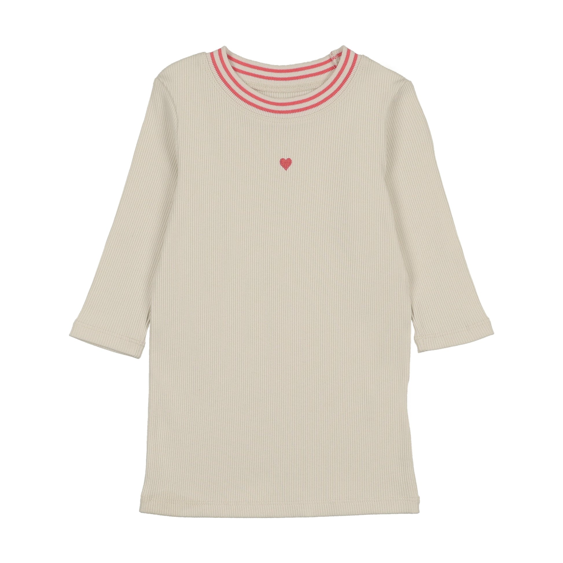 RIBBED NECK 3/4 SLEEVE T-SHIRT – Farren and me RIBBED NECK 3/4 SLEEVE T-SHIRT – Farren and me