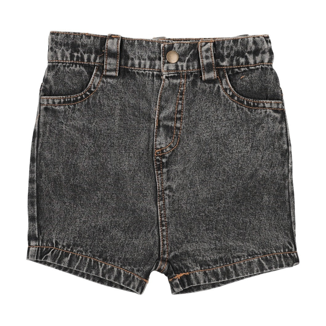 WASH DENIM SHORTS