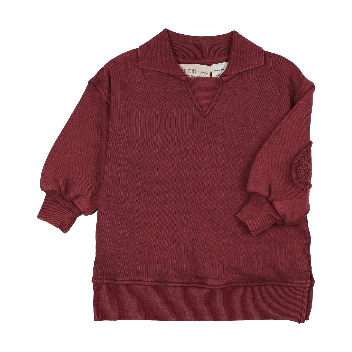 V-neck collared sweatshirt - (FAW26-T06)