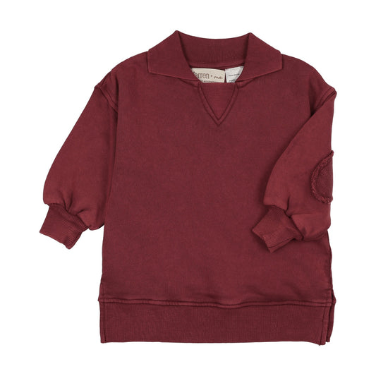 V-neck collared sweatshirt - (FAW26-T06)